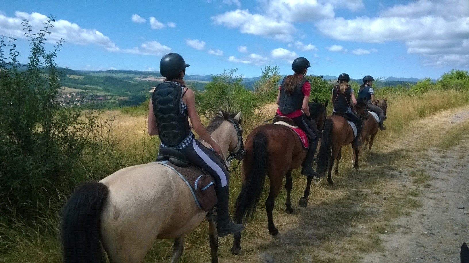Promenade randonnée à cheval ou poney en Auvergne, proche d'Issoire